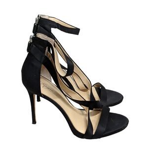 Imagine Vince Camuto Womens Size 10 M Black Open Toe Stiletto Pump Heels